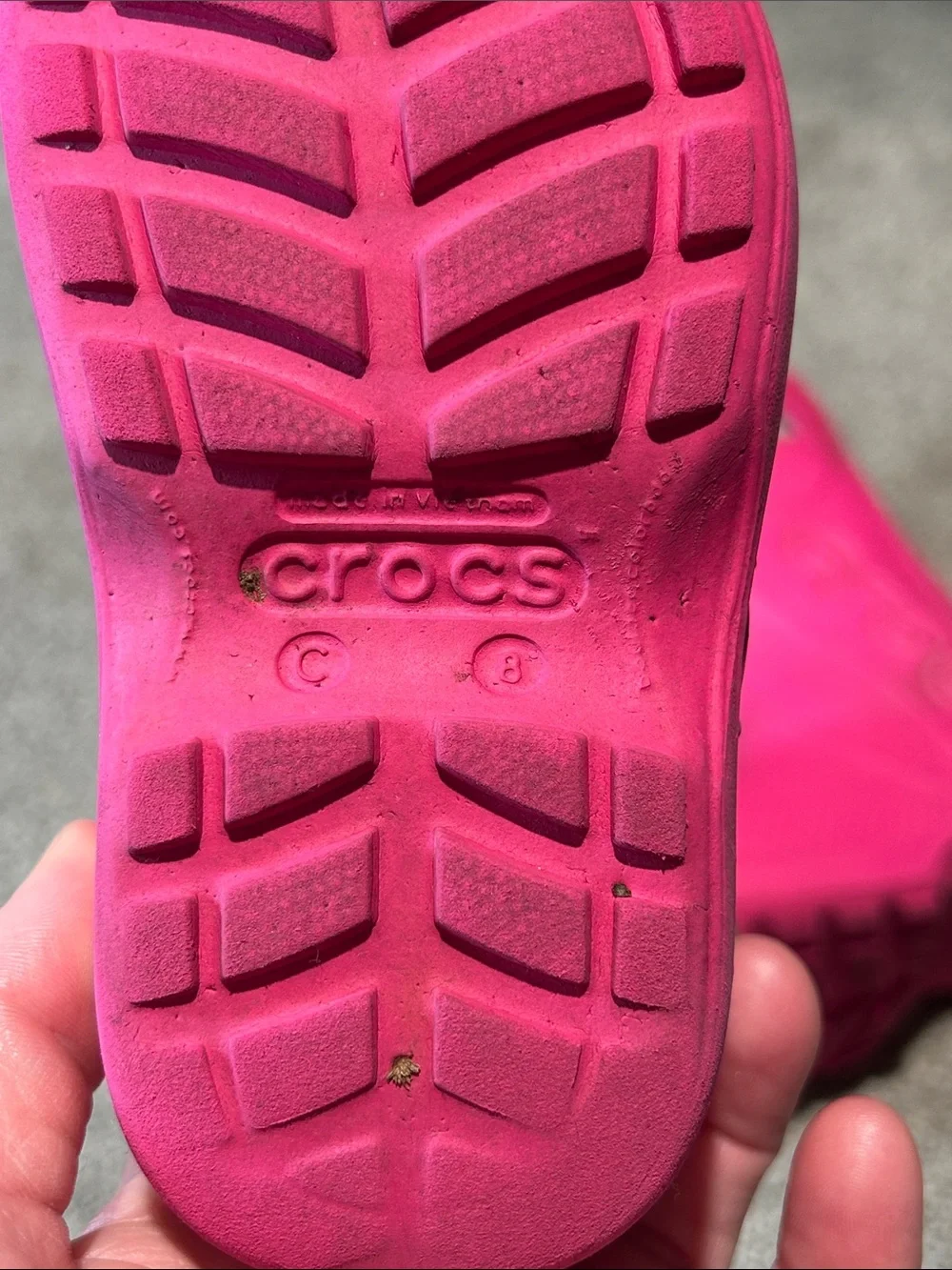 CROCS Kids Bright Pink Pull-On Rain Boots